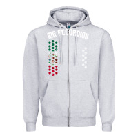 Heather Grey mexican flag air accordion music instrument lover gift Zipper Hoodie - linhVisuals