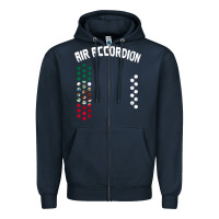Navy mexican flag air accordion music instrument lover gift Zipper Hoodie - linhVisuals