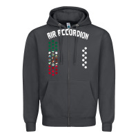 Smoke mexican flag air accordion music instrument lover gift Zipper Hoodie - linhVisuals