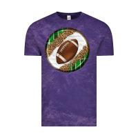 Cloud Purple American Football Round Carrings 2 Vintage Tee - BundleAndBundleShop