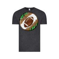 Vintage Black American Football Round Carrings 2 Vintage Tee - BundleAndBundleShop