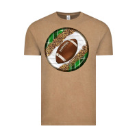 Vintage Coffee American Football Round Carrings 2 Vintage Tee - BundleAndBundleShop