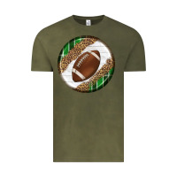 Vintage Olive American Football Round Carrings 2 Vintage Tee - BundleAndBundleShop