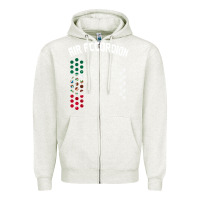 Oatmeal Heather mexican flag air accordion music instrument lover gift Zipper Hoodie - linhVisuals