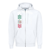 White mexican flag air accordion music instrument lover gift Zipper Hoodie - linhVisuals