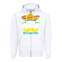 White mexicans say feliz navidad bitchahos funny merry christmas sombrero Zipper Hoodie - linhVisuals