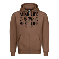 Chestnut mimi life is the best life blessed grandma mom cute gift Zipper Hoodie - linhVisuals