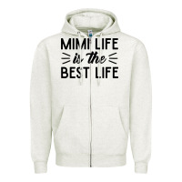 Oatmeal Heather mimi life is the best life blessed grandma mom cute gift Zipper Hoodie - linhVisuals