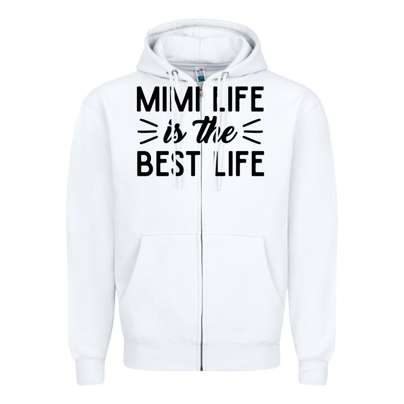 Mimi Life Is The Best Life Blessed Grandma Mom Cute Gift Zipper Hoodie by linhVisuals | Teevron