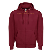 Burgundy University of Minnesota Crookston, apparel Zipper Hoodie - linhVisuals