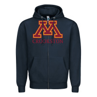 Navy minnesota crookston, apparel Zipper Hoodie - linhVisuals
