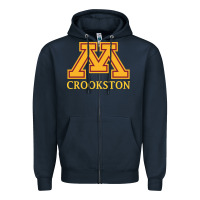 Navy minnesota crookston, apparel Zipper Hoodie - linhVisuals