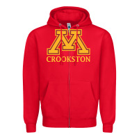 Red minnesota crookston, apparel Zipper Hoodie - linhVisuals