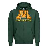 Sports Green minnesota crookston, apparel Zipper Hoodie - linhVisuals