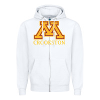 White minnesota crookston, apparel Zipper Hoodie - linhVisuals