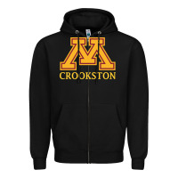 Black minnesota crookston, apparel Zipper Hoodie - linhVisuals