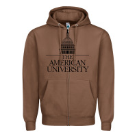 Chestnut american university Zipper Hoodie - linhVisuals