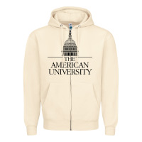 Sandshell american university Zipper Hoodie - linhVisuals