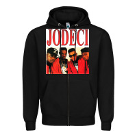 Black jodeci Zipper Hoodie - linhVisuals