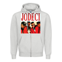 Dove Grey jodeci Zipper Hoodie - linhVisuals