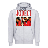 Heather Grey jodeci Zipper Hoodie - linhVisuals