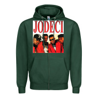 Sports Green jodeci Zipper Hoodie - linhVisuals