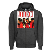 Charcoal Heather jodeci Zipper Hoodie - linhVisuals