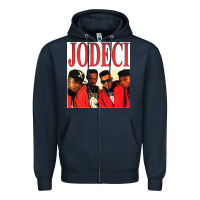 Navy jodeci Zipper Hoodie - linhVisuals