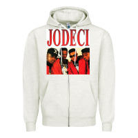 Oatmeal Heather jodeci Zipper Hoodie - linhVisuals