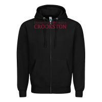 Black University of Minnesota Crookston, apparel Zipper Hoodie - linhVisuals
