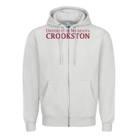 Dove Grey University of Minnesota Crookston, apparel Zipper Hoodie - linhVisuals
