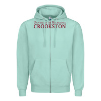 Seafoam University of Minnesota Crookston, apparel Zipper Hoodie - linhVisuals