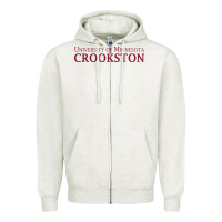 Oatmeal Heather University of Minnesota Crookston, apparel Zipper Hoodie - linhVisuals