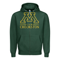 Sports Green university of minnesota  crookston, Gear Zipper Hoodie - linhVisuals