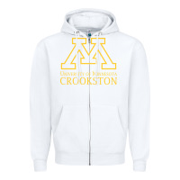 White university of minnesota  crookston, Gear Zipper Hoodie - linhVisuals