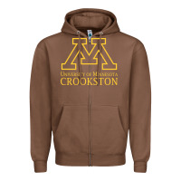 Chestnut university of minnesota  crookston, Gear Zipper Hoodie - linhVisuals