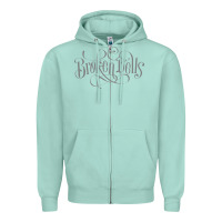 Seafoam broken bells Zipper Hoodie - linhVisuals