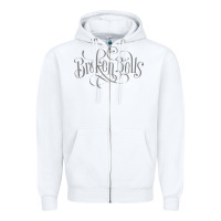 White broken bells Zipper Hoodie - linhVisuals