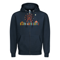 Navy death cab for cutie 3 Zipper Hoodie - linhVisuals