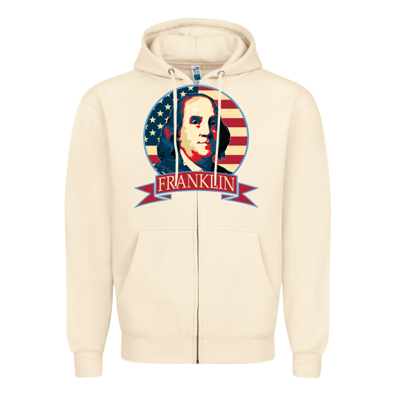 Benjamin Franklin Zipper Hoodie by linhVisuals | Teevron