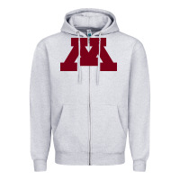 Heather Grey university of minnesota, Apparel Zipper Hoodie - linhVisuals