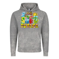 Cloud Rock Hello Summer Vintage Hoodie - CowhideDigitalArt