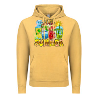 Vintage Mustard Hello Summer Vintage Hoodie - CowhideDigitalArt