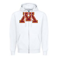 White university of minnesota, Apparel Zipper Hoodie - linhVisuals