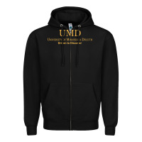 Black University of Minnesota Duluth., Apparel Zipper Hoodie - linhVisuals