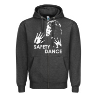 Charcoal Heather safety dance Zipper Hoodie - linhVisuals