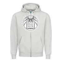 Dove Grey clark university Zipper Hoodie - linhVisuals