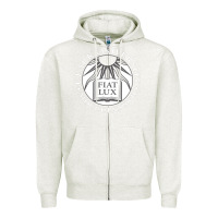 Oatmeal Heather clark university Zipper Hoodie - linhVisuals