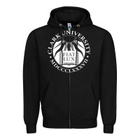 Black clark university Zipper Hoodie - linhVisuals