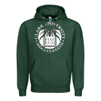 Sports Green clark university Zipper Hoodie - linhVisuals